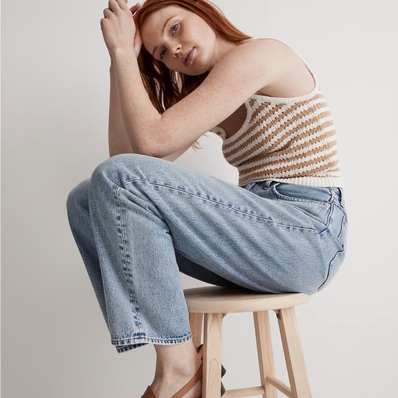 Madewell Striped Open-Stitch Sweater Tank - Picture 5 of 7